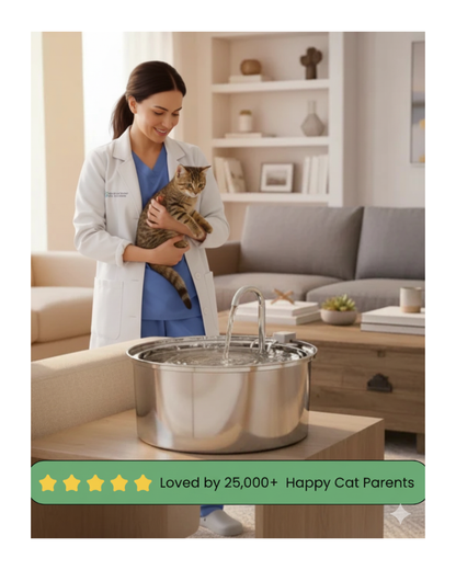 Stainless Steel Cat Water Fountain